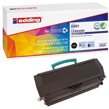 Artikelbild 8 für edding EDD-6001 schwarz Toner kompatibel zu LEXMARK E260A21E, Artikelnummer 837803