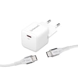 Artikelbild 1 für Intenso W30C + C315C USB-C Kabel GaN-Ladeadapter weiß, 30 Watt, Artikelnummer 514249