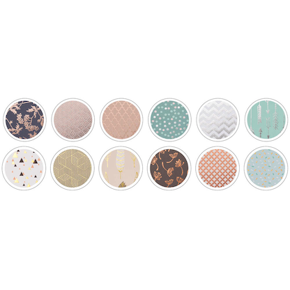 Artikelbild 18 für folia Motivblock Hotfoil 1 farbsortiert 165 g/qm 12 Blatt, Artikelnummer 556934