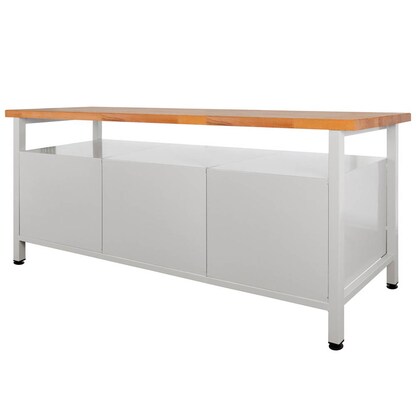 Artikelbild 2 für ADB Werkbank lichtgrau, anthrazitgrau 3 Schubladen 170,0 x 60,0 x 84,0 cm, Artikelnummer 204986