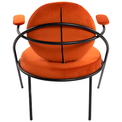 Artikelbild 3 für meet powered by PAPERFLOW Sessel SATURNE rost schwarz Stoff, 1 St., Artikelnummer 231759