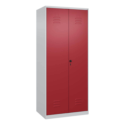 Artikelbild 2 für CP Putzmittelschrank Classic PLUS 080100-02 S10001 lichtgrau, rubinrot 80,0 x 50,0 x 185,0 cm, aufgebaut, Artikelnummer 318968