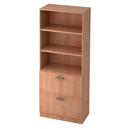 Artikelbild für HAMMERBACHER Regalschrank Savona, V7300/N/N/SG nussbaum 80,0 x 42,0 x 200,4 cm, Artikelnummer 971440