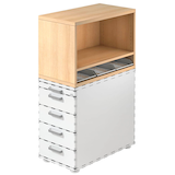 Artikelbild 1 für HAMMERBACHER Container-Aufsatz eiche 42,8 x 80,0 x 53,0 cm, Artikelnummer 500590