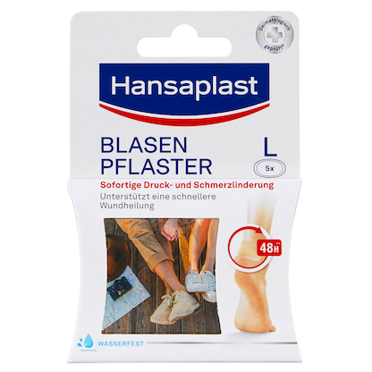 Artikelbild 3 für Hansaplast Blasenpflaster L 587360 transparent 5,8 x 3,4 cm, 5 St., Artikelnummer 148599