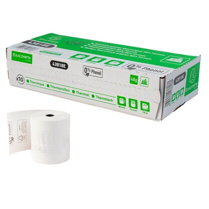 Artikelbild 3 für Exacompta Thermorollen 8,0 cm x 76,0 m, 10 Rollen, Artikelnummer 346649
