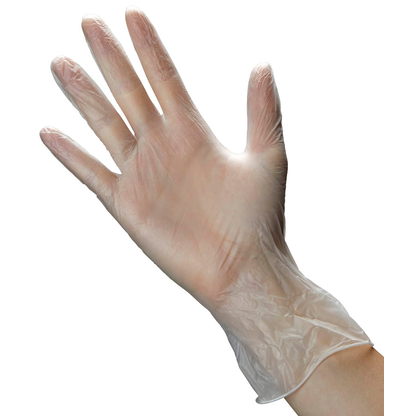 Artikelbild 18 für Meditrade® unisex Einmalhandschuhe Vinyl 2000 PF transparent Größe M, 100 St., Artikelnummer 241903