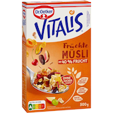 Artikelbild 1 für Dr. Oetker Vitalis Früchte ohne Zuckerzusatz Müsli 500,0 g, Artikelnummer 285519
