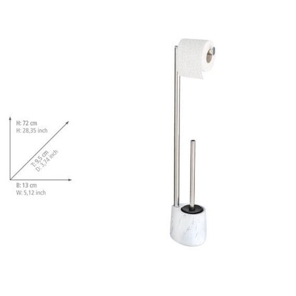 Artikelbild 4 für WENKO WC-Garnitur Adrada weiß Stein, Artikelnummer 812877