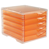 Artikelbild 1 für styro Schubladenbox styroswingbox light apricot 275-8430.24124, DIN A4 mit 5 Schubladen, Artikelnummer 821932