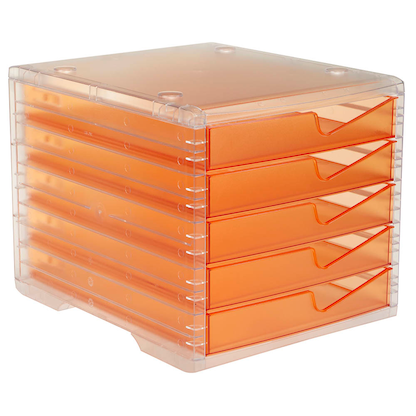 Artikelbild für styro Schubladenbox styroswingbox light apricot 275-8430.24124, DIN A4 mit 5 Schubladen, Artikelnummer 821932