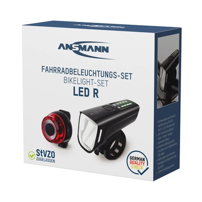 Artikelbild 11 für ANSMANN LED Fahrradbeleuchtung schwarz, Artikelnummer 105918