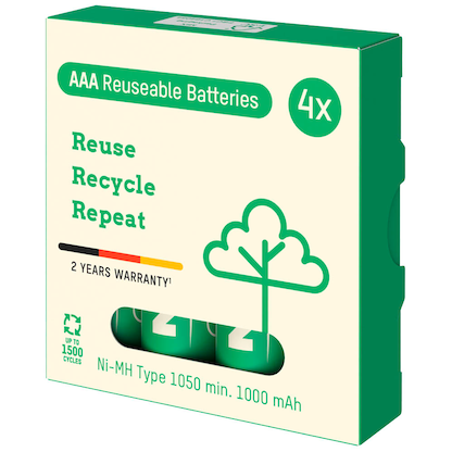 Artikelbild 8 für 4 ANSMANN Akkus Typ 1050 Micro AAA 1.000 mAh, Artikelnummer 173987