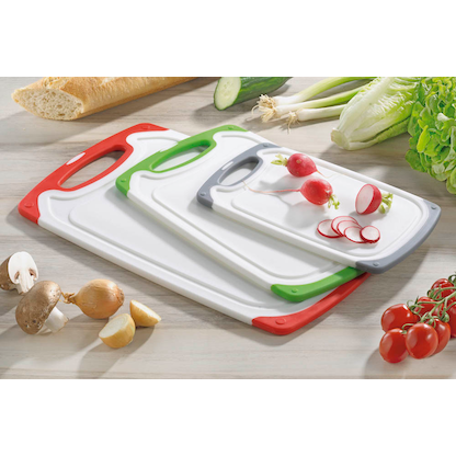 Artikelbild für Esmeyer Schneidebretter-Set Star weiß/grün, weiß/grau, weiß/rot 3-tlg., Artikelnummer 140606