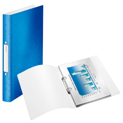 Artikelbild für AKTION: LEITZ WOW Ringbuch 2-Ringe blau-metallic 3,2 cm DIN A4, 1 St. mit Prämie nach Registrierung, Artikelnummer 401500