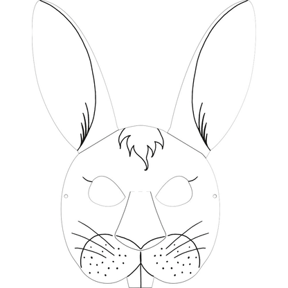 Artikelbild 14 für folia Bastelset Kindermasken weiß 6 St., Artikelnummer 479083