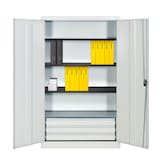 Artikelbild 1 für mauser Metallschrank entero BFZ5 - 12 7035/7035 lichtgrau 120,0 x 50,0 x 195,0 cm, aufgebaut, Artikelnummer 258513