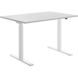 Artikelbild 1 für Topstar E-Table elektrisch höhenverstellbarer Schreibtisch lichtgrau rechteckig, T-Fuß-Gestell weiß 120,0 x 80,0 cm, Artikelnummer 501327
