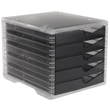 Artikelbild 1 für styro Schubladenbox styroswingbox light anthrazit 275-8430.924, DIN A4 mit 5 Schubladen, Artikelnummer 821742