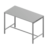 Artikelbild 1 für Quadrifoglio Stehtisch Creo grau rechteckig, 4-Fuß-Gestell alu, 160,0 x 80,0 x 107,0 cm, Artikelnummer 669907