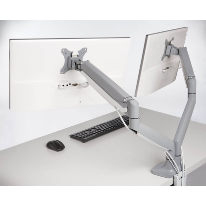 Artikelbild 12 für Kensington Monitor-Halterung SmartFit One-Touch K55471EU grau für 2 Monitore, Tischklemme, Tischbohrung, Artikelnummer 874300