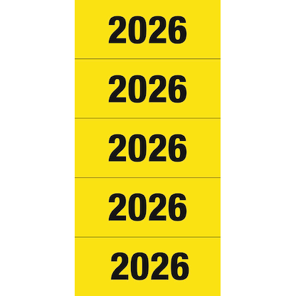 Artikelbild 2 für 100 HERMA Inhaltsschilder 2026 gelb, Artikelnummer 500346