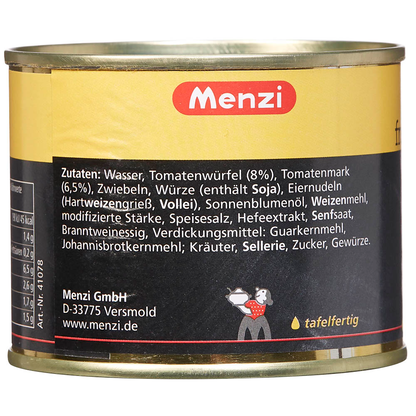 Artikelbild 5 für Menzi fruchtige Tomatensuppe mit Eiernudeln Eintopf 5x 200,0 ml, Artikelnummer 178992