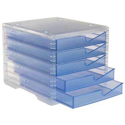 Artikelbild 2 für styro Schubladenbox styroswingbox light cornflower 275-8430.26224, DIN A4 mit 5 Schubladen, Artikelnummer 821944