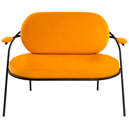 Artikelbild 3 für meet powered by PAPERFLOW 2-Sitzer Sofa SATURNE safran schwarz Stoff, 1 St., Artikelnummer 231153