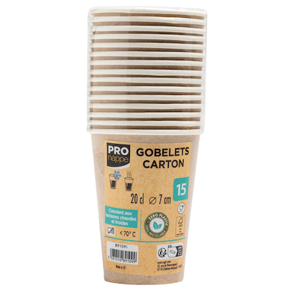 Artikelbild für 15 PROnappe Einweg-Kaffeebecher 200,0 ml, Artikelnummer 346139