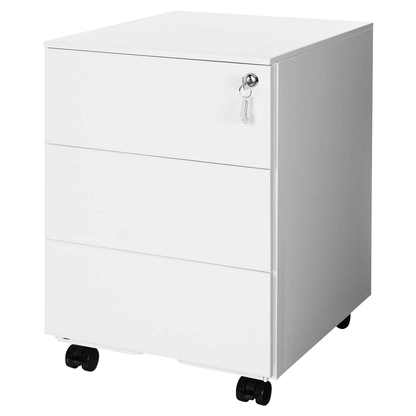 Artikelbild für SONGMICS Rollcontainer weiß 3 Auszüge 39,0 x 45,0 x 55,0 cm, Artikelnummer 262499