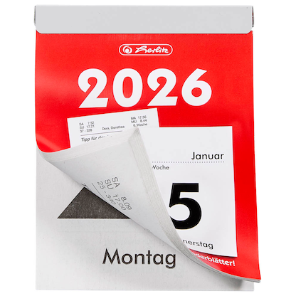 Artikelbild 3 für herlitz Abreißkalender Größe 5 2026, Artikelnummer 549289
