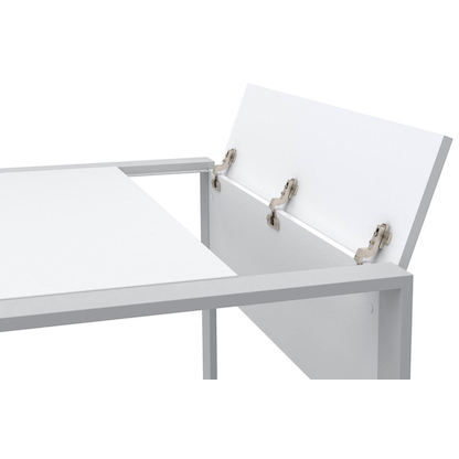 Artikelbild 7 für röhr direct.office Schreibtisch weiß rechteckig, Kufen-Gestell weiß 120,0 x 80,0 cm, Artikelnummer 460802