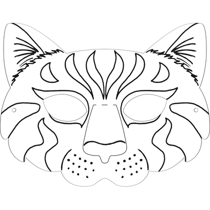 Artikelbild 10 für folia Bastelset Kindermasken weiß 6 St., Artikelnummer 479083