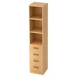 Artikelbild 1 für HAMMERBACHER Regalschrank 7600 SG, V7600/3/3/SG ahorn 40,6 x 42,0 x 200,4 cm, Artikelnummer 859278