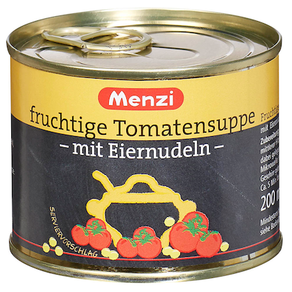 Artikelbild 3 für Menzi fruchtige Tomatensuppe mit Eiernudeln Eintopf 5x 200,0 ml, Artikelnummer 178992
