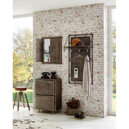 Artikelbild 4 für HAKU Möbel Wandgarderobe 15889 anthrazit Metall 9 Haken 60,0 x 120,0 cm, Artikelnummer 551113