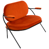 Artikelbild 1 für meet powered by PAPERFLOW 2-Sitzer Sofa SATURNE rost schwarz Stoff, 1 St., Artikelnummer 231349