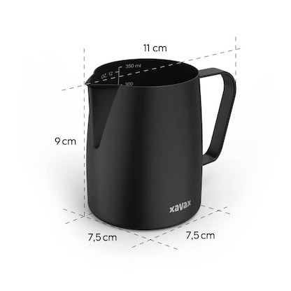 Artikelbild 3 für xavax® Milchkännchen schwarz 350,0 ml, Artikelnummer 275853