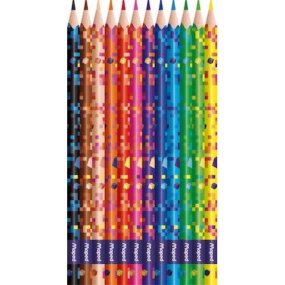Artikelbild 15 für maped PIXEL PARTY Buntstifte farbsortiert, 12 St., Artikelnummer 260396