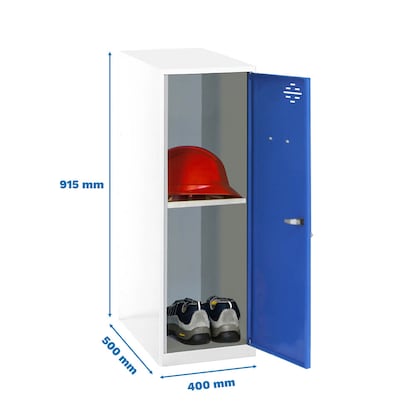 Artikelbild 2 für Simonrack Spind SIMONLOCKER DISM weiß, blau 8425437119354, 1 Schließfach 40,0 x 50,0 x 91,5 cm, Artikelnummer 355269