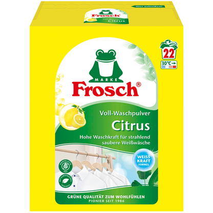 Artikelbild für Frosch® Citrus Waschmittel Pulver, 1,45 kg, Artikelnummer 612129