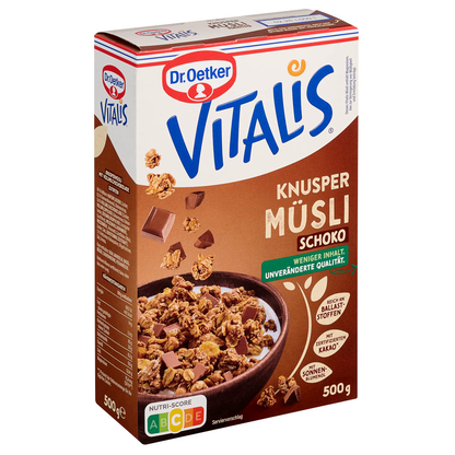 Artikelbild 2 für Dr. Oetker Vitalis Knuspermüsli Schoko Müsli 500,0 g, Artikelnummer 574933