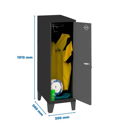 Artikelbild 2 für Simonrack Spind SIMONLOCKER DISM SINGLE anthrazit 8425437120336, 1 Schließfach 30,0 x 50,0 x 101,5 cm, Artikelnummer 355729