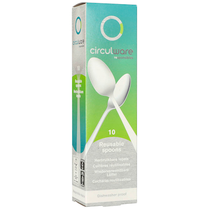 Artikelbild 2 für circulware RESBONSIBLES Mehrweg-Löffel, Kunststoff weiß, 10 St., Artikelnummer 890253