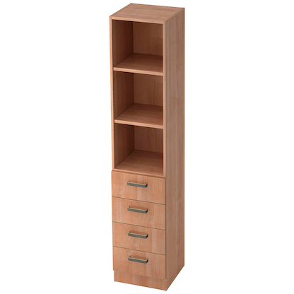 Artikelbild für HAMMERBACHER Regalschrank 7600 SG, V7600/N/N/SG nussbaum 40,6 x 42,0 x 200,4 cm, Artikelnummer 859898