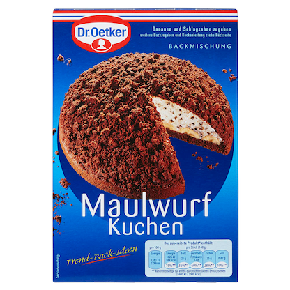 Artikelbild 3 für Dr. Oetker Maulwurf Kuchen Backmischung 435,0 g, Artikelnummer 195703