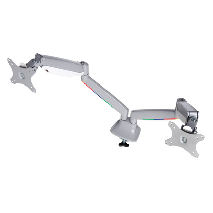 Artikelbild 3 für Kensington Monitor-Halterung SmartFit One-Touch K55471EU grau für 2 Monitore, Tischklemme, Tischbohrung, Artikelnummer 874300