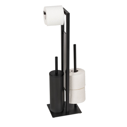 Artikelbild für WENKO WC-Garnitur Rivalta schwarz Metall, Artikelnummer 814774