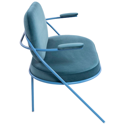 Artikelbild 2 für meet powered by PAPERFLOW 2-Sitzer Sofa SATURNE blau Stoff, 1 St., Artikelnummer 231229